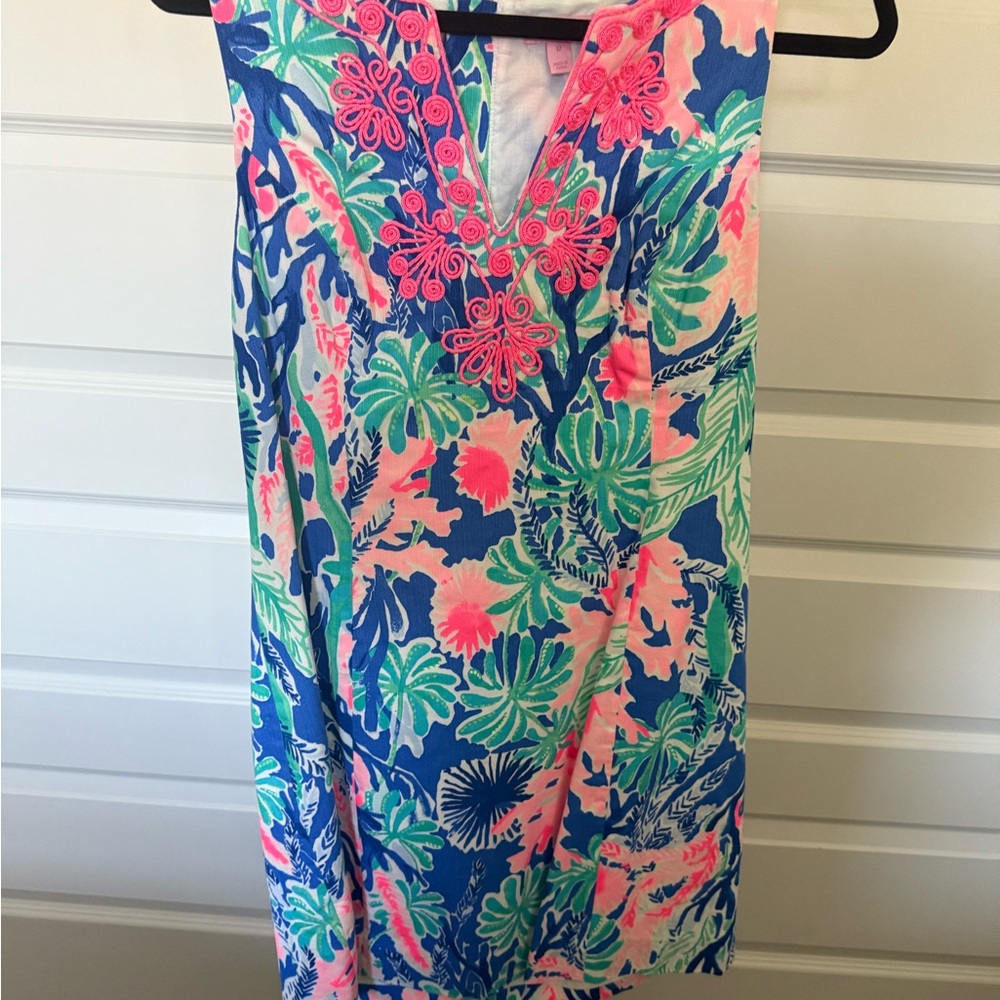 Vibrant Floral Lilly Pulitzer Sleeveless Shift Dress
